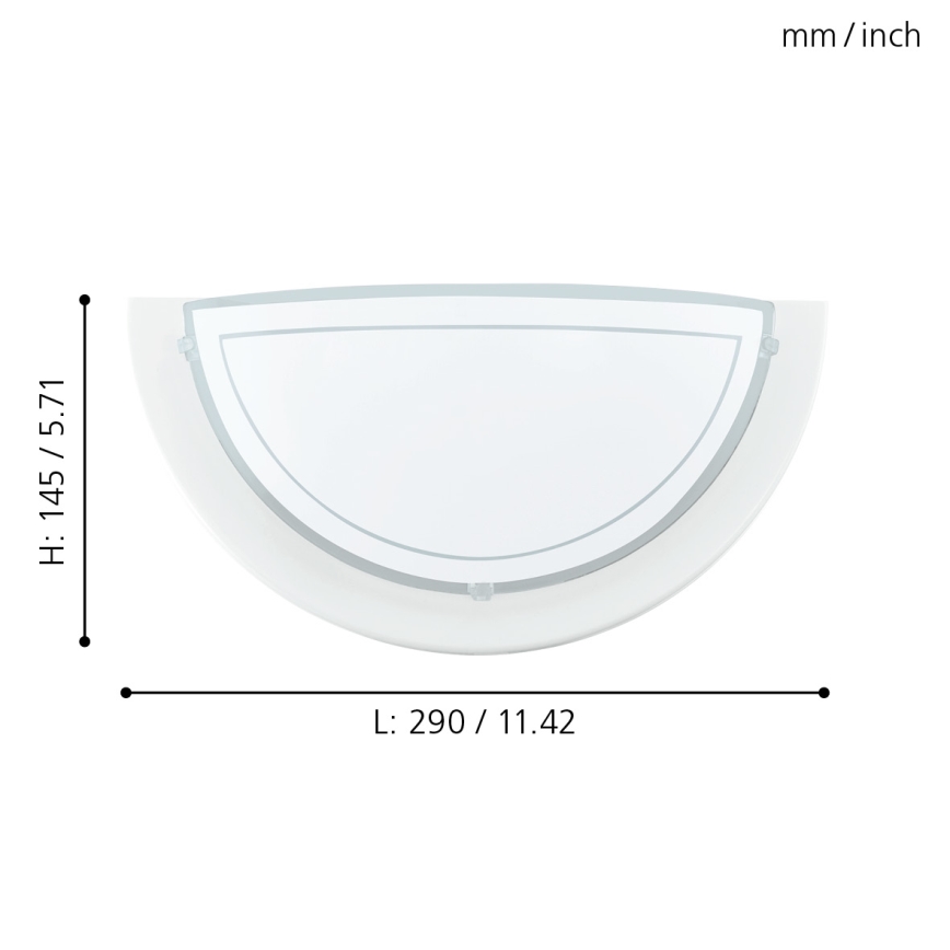 Eglo - Fali lámpa 1xE27/60W/230V
