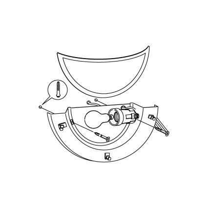 Eglo - Fali lámpa 1xE27/60W