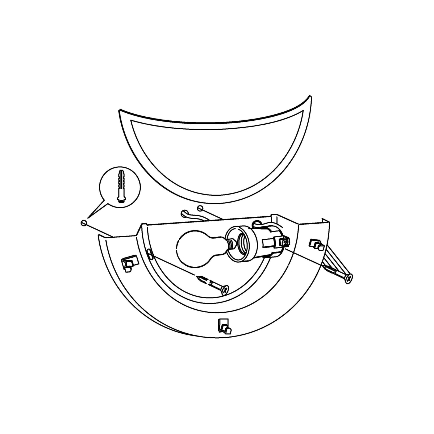 Eglo - Fali lámpa 1xE27/60W