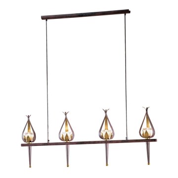 Eglo 85243 - Csillár zsinóron PERLA 4xG9/40W/230V