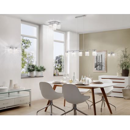 Eglo 85331 - Kristály csillár PYTON 5xG9/33W/230V