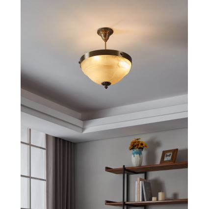 Eglo - csillár 3xE14/60W bronz