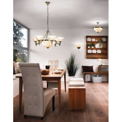 Eglo - fali lámpa 1xE14/40W bronz