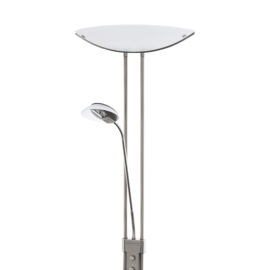EGLO - Fényerőszabályozható állólámpa BAYA 1xR7s/230W+1xG9/33W matt króm