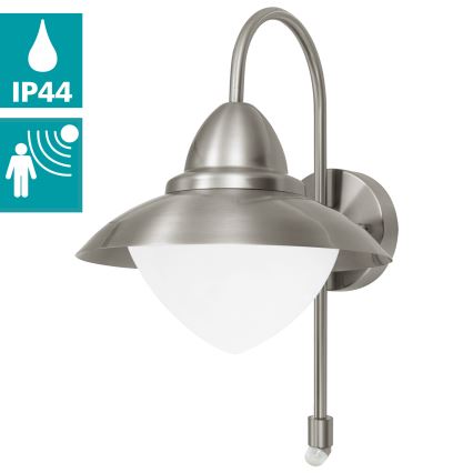 Eglo - Kültéri szenzoros fali lámpa 1xE27/60W IP44