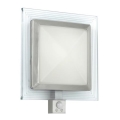 EGLO 88163 - Kültéri fali lámpa érzékelővel PALI 1xE27/15W + LED/1,28W IP44