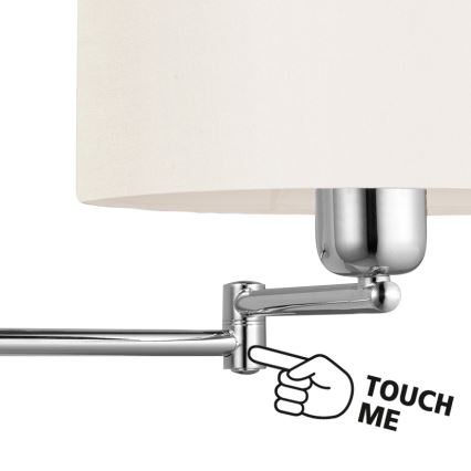 EGLO 88563 - Nástěnné svítidlo HALVA 1 x E27/60W bílá