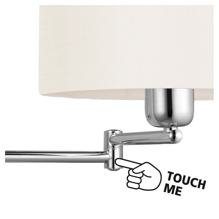 EGLO 88563 - Nástěnné svítidlo HALVA 1 x E27/60W bílá