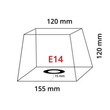 EGLO 88598 - Lámpabúra E14 15,5x15,5 cm