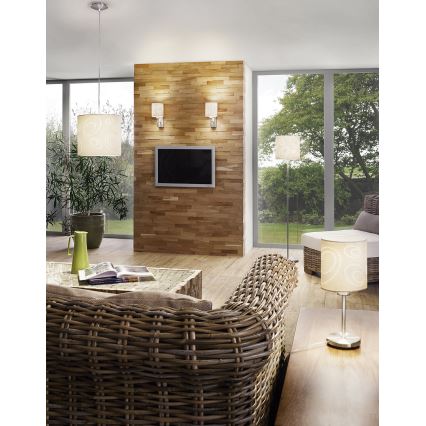 EGLO 89212 - INDO függeszték 1xE27/100W bézs