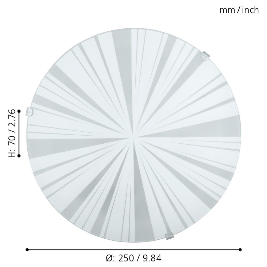Eglo - Mennyezeti lámpa 1xE27/60W/230V