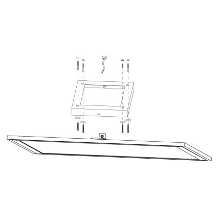 Eglo - LED Dimmelhető mennyezeti lámpa LED/21,5W/230V fehér ZigBee