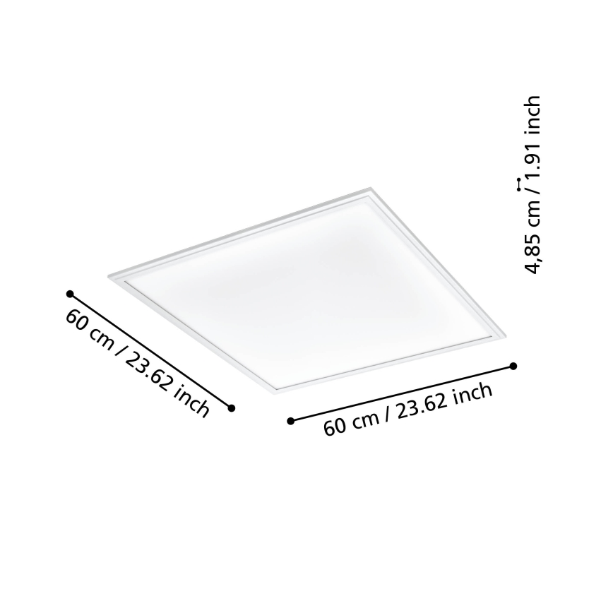 Eglo - LED Dimmelhető mennyezeti lámpa LED/33W/230V fehér ZigBee