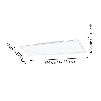 Eglo - LED Dimmelhető mennyezeti lámpa LED/33,5W/230V fehér ZigBee