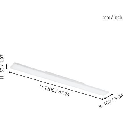 Eglo - LED RGBW Dimmelhető mennyezeti lámpa LED/34,2W/230V ZigBee