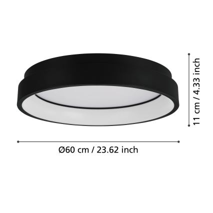 Eglo - LED RGBW Dimmelhető mennyezeti lámpa LED/26W/230V ZigBee