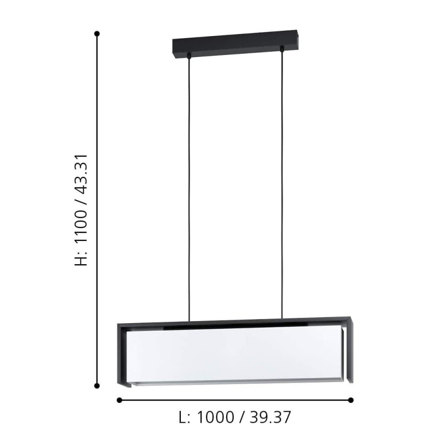 Eglo - LED RGBW Dimmelhető csillár zsinóron LED/33,6W/230V ZigBee