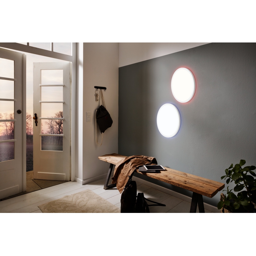 Eglo 900086 - LED RGBW Dimmelhető mennyezeti lámpa ROVITO-Z LED/14,6W/230V 2700-6500K átm. 29,5 cm fehér