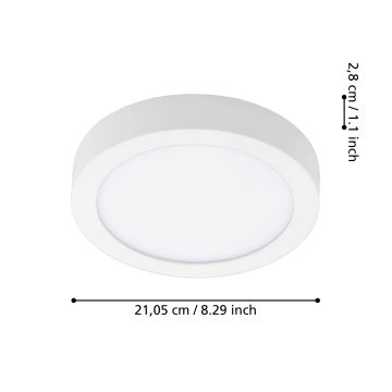 Eglo - LED Dimmelhető fürdőszobai lámpa LED/16,5W/230V 2700-6500K IP44 ZigBee