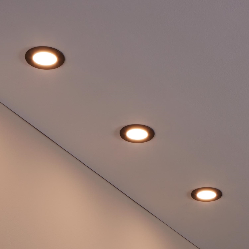 Eglo - 3 db-os szett, dimmelhető fürdőszobai LED lámpatest FUEVA-Z LED/2,8W/230V IP44 átm. 8,5 cm