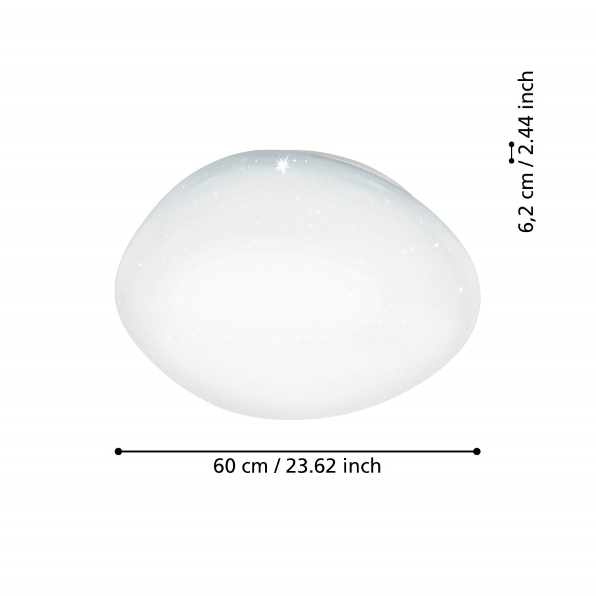 Eglo - LED RGBW Fényerőszabályozható mennyezeti lámpa LED/33W/230V átm. 60 cm