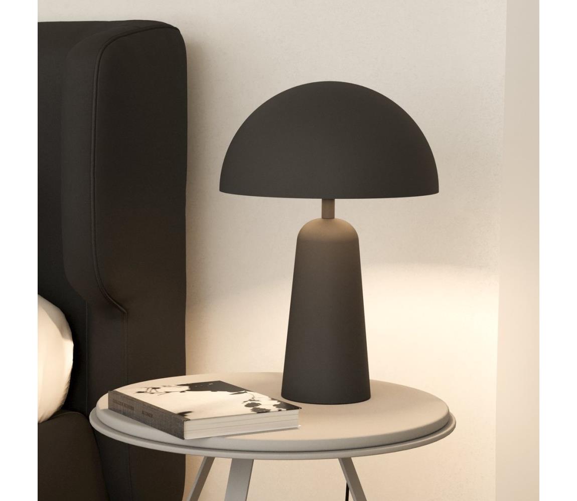 Aranzola asztali lámpa, alsó elosztás, fekete