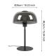 Eglo - Asztali lámpa 1xE27/40W/230V fekete/szürke