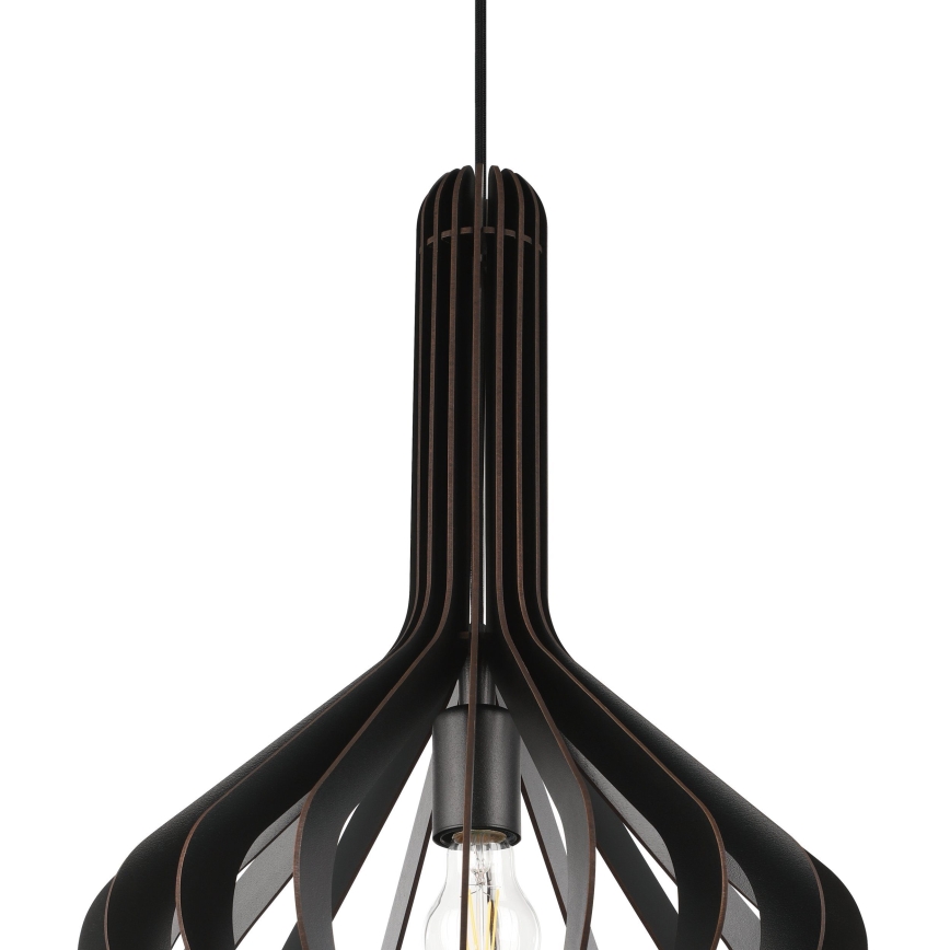 Eglo - Csillár zsinóron 1xE27/40W/230V á. 38 cm fekete
