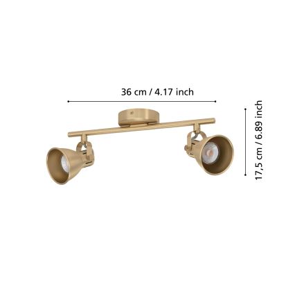 Eglo - LED Spotlámpa 2xGU10/3W/230V