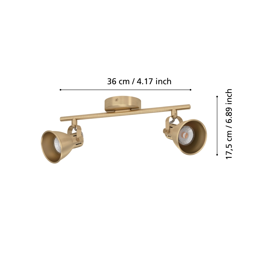 Eglo - LED Spotlámpa 2xGU10/3W/230V