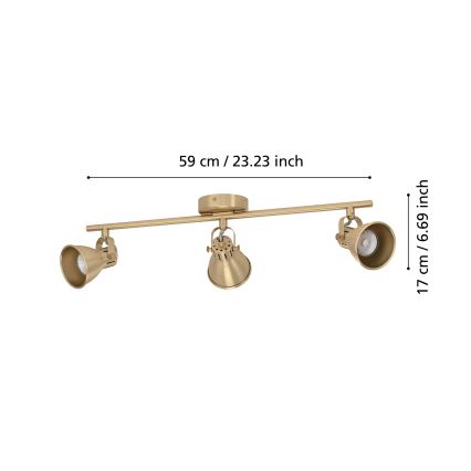 Eglo - LED Spotlámpa 3xGU10/3W/230V