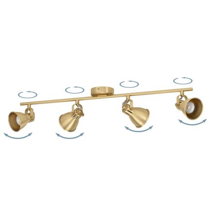 Eglo - LED Spotlámpa 4xGU10/3W/230V