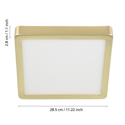 Eglo - LED mennyezeti lámpatest LED/20,5W/230V 28,5x28,5 cm