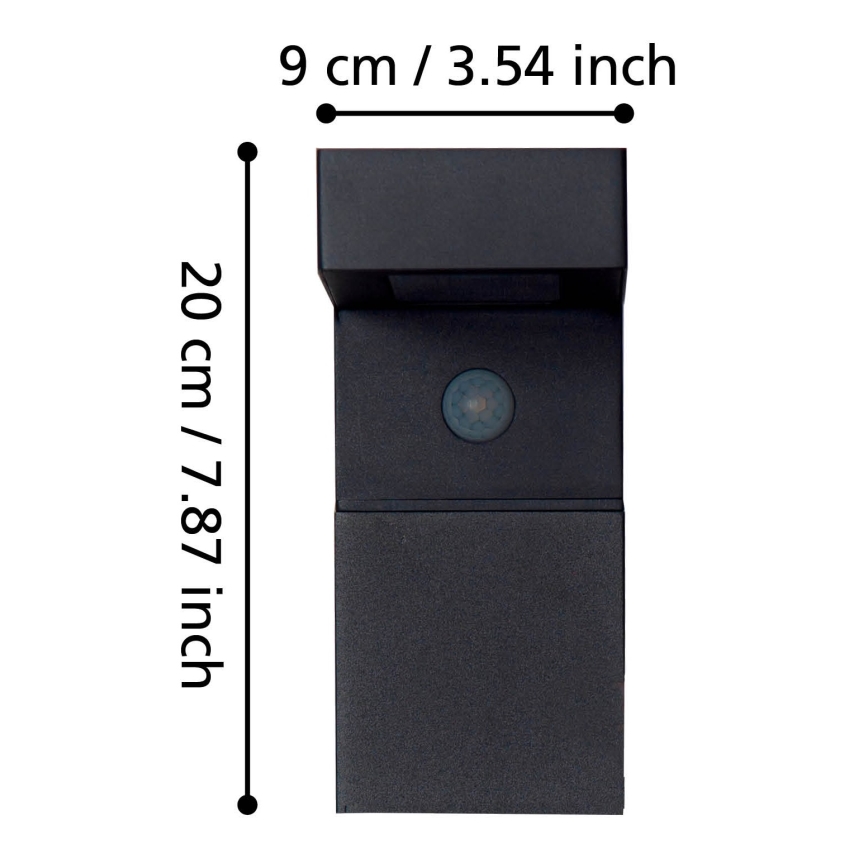 Eglo - LED kültéri napelemes világítótest érzékelővel 18xLED/0,2W/3,7V 2200 mAh IP44