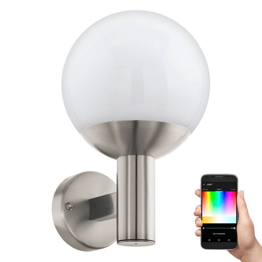Eglo - LED RGB állítható fényerejű kültéri fali lámpa E27/9W/230V 2700-6500K IP44