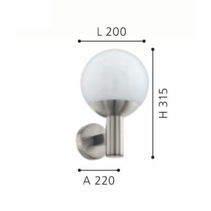 Eglo - LED RGB állítható fényerejű kültéri fali lámpa E27/9W/230V 2700-6500K IP44