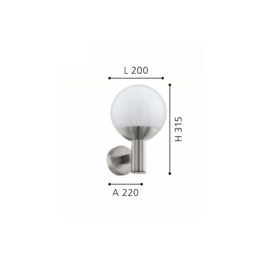 Eglo - LED RGB állítható fényerejű kültéri fali lámpa E27/9W/230V 2700-6500K IP44