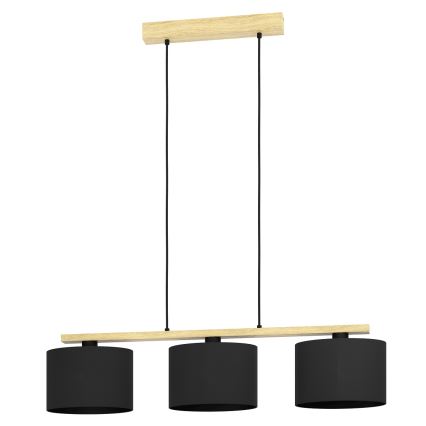 Eglo - Csillár zsinóron 3xE27/40W/230V