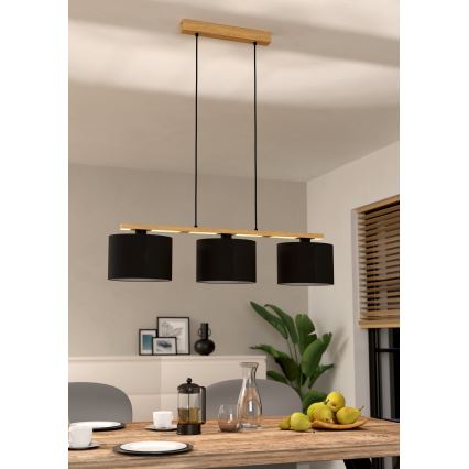 Eglo - Csillár zsinóron 3xE27/40W/230V