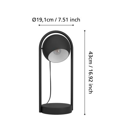 Eglo - Asztali lámpa 1xE14/40W/230V