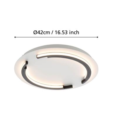 Eglo - LED Dimmelhető mennyezeti lámpa LED/25W/230V 3000K á. 42 cm