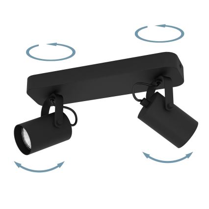 Eglo - LED Spotlámpa 2xGU10/3W/230V