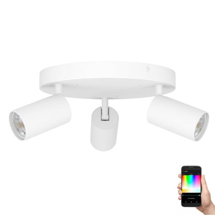 Eglo - LED RGBW Dimmelhető spotlámpa 3xGU10/4,9W/230V fehér