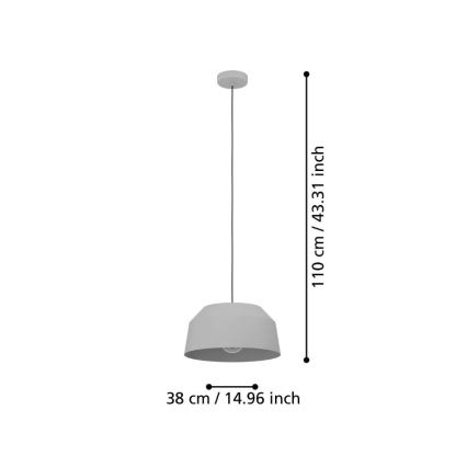 Eglo - Csillár zsinóron 1xE27/40W/230V á. 38 cm
