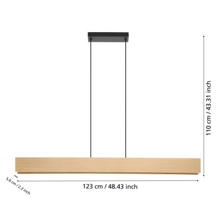 Eglo - LED RGBW Dimmelhető csillár zsinóron LED/35W/230V 2700-6500K