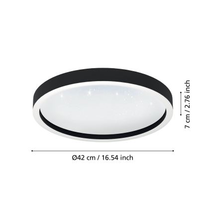 Eglo - LED RGBW Dimmelhető mennyezeti lámpa LED/17,8W/230V 2700-6500K