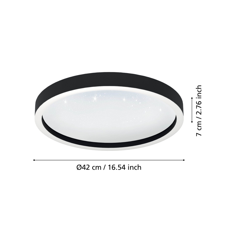 Eglo - LED RGBW Dimmelhető mennyezeti lámpa LED/17,8W/230V 2700-6500K
