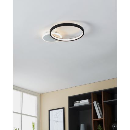 Eglo - LED Dimmelhető mennyezeti lámpa LED/15W/230V fekete + távirányító