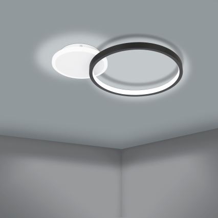Eglo - LED Dimmelhető mennyezeti lámpa LED/15W/230V fekete + távirányító