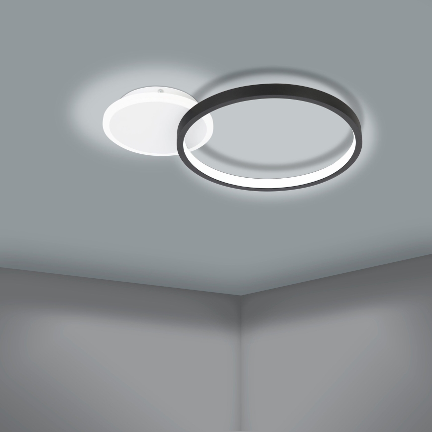 Eglo - LED Dimmelhető mennyezeti lámpa LED/15W/230V fekete + távirányító